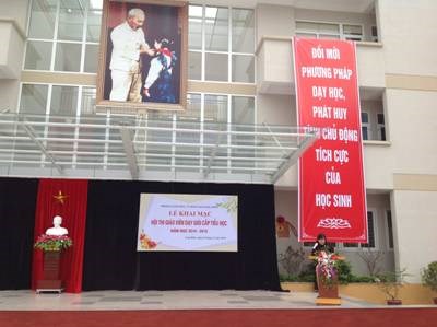 Khai mạc Hội thi giáo viên dạy giỏi cấp Tiểu học Quận Long Biên Năm học 2014-2015